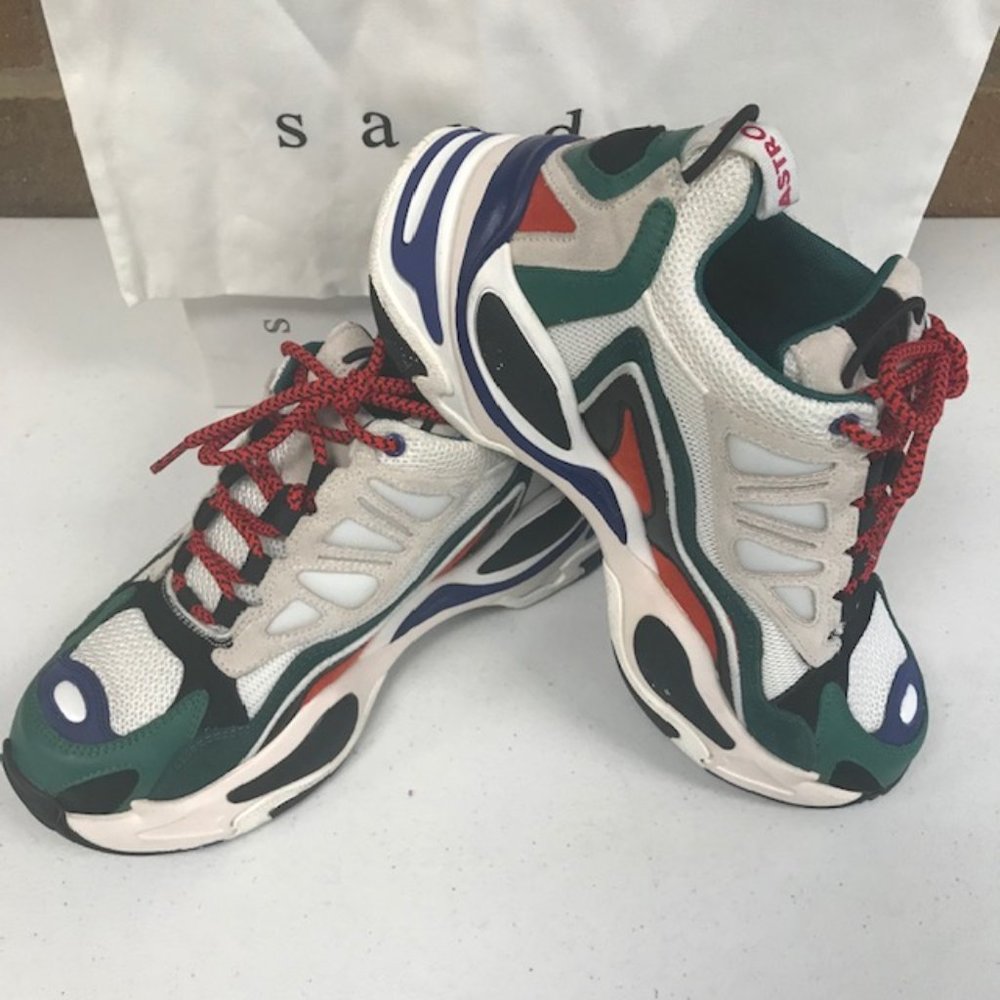 NEW Sandro Paris Astro Vert Sapin Sneaker